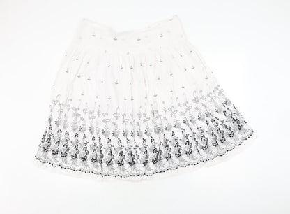 Womens UK Size 14 Topshop Peasant Knit Skirt