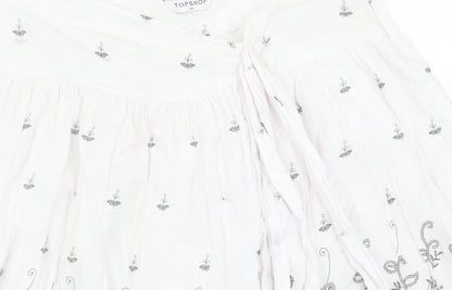 Womens UK Size 14 Topshop Peasant Knit Skirt
