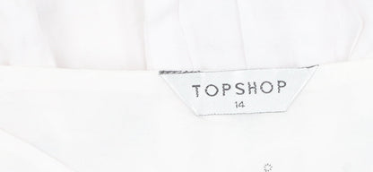 Womens UK Size 14 Topshop Peasant Knit Skirt