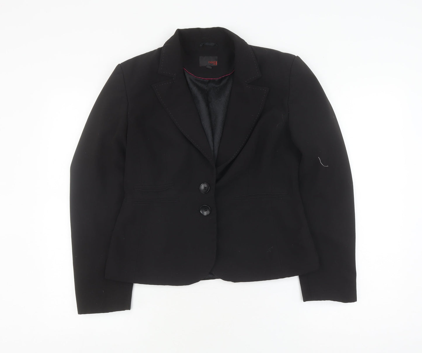 Next Women's Black Blazer Size 12 Regular Notch