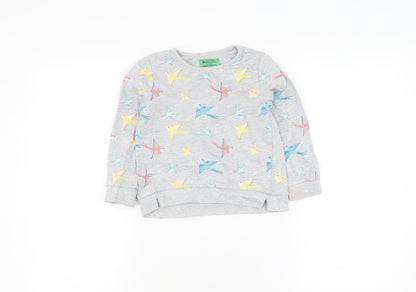Mountain Warehouse Girls Grey Pullover Sweatshirt 3-4 Years