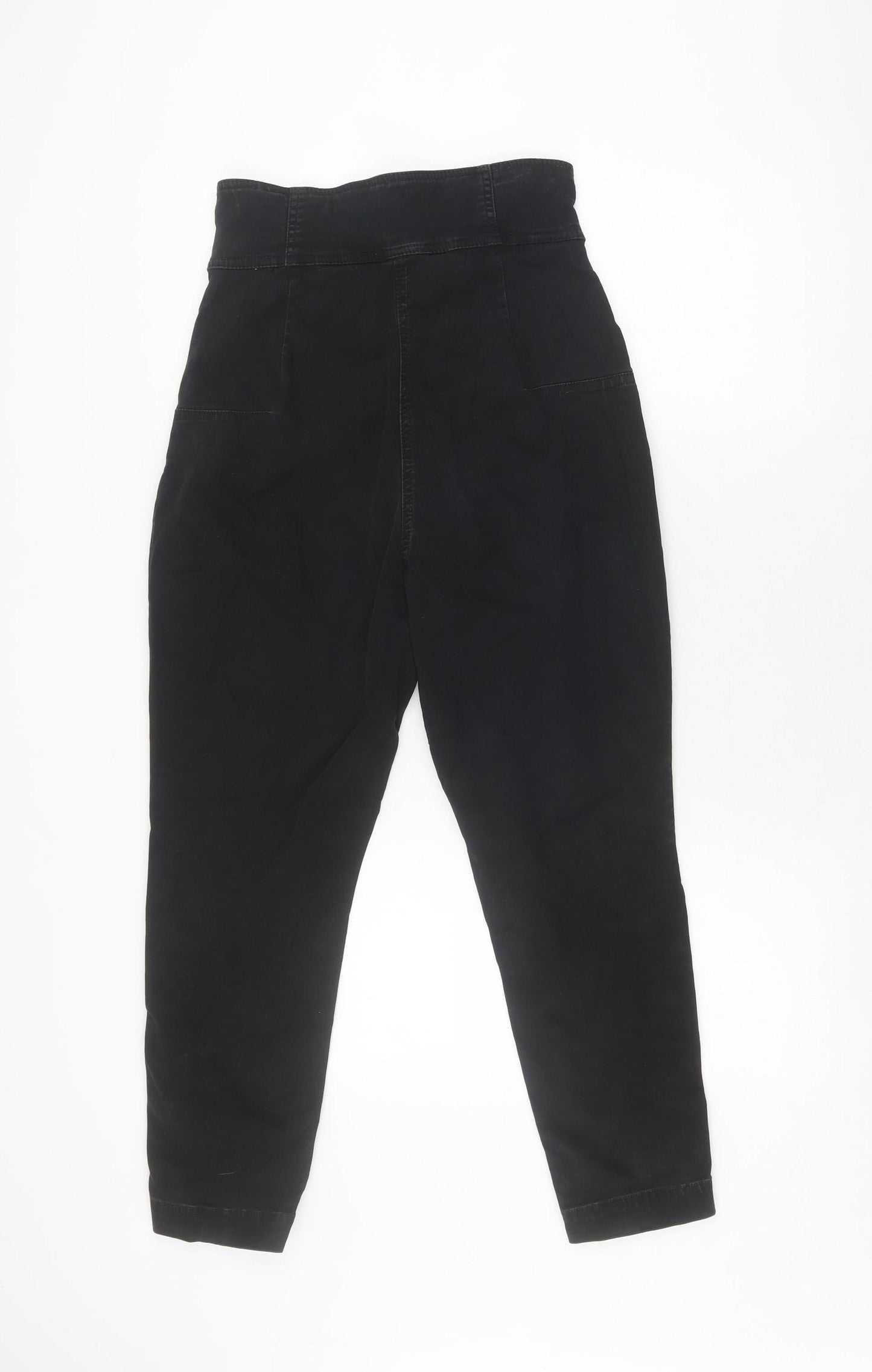 Womens UK Size XS Zara Regular Fit Jegging Black Trousers