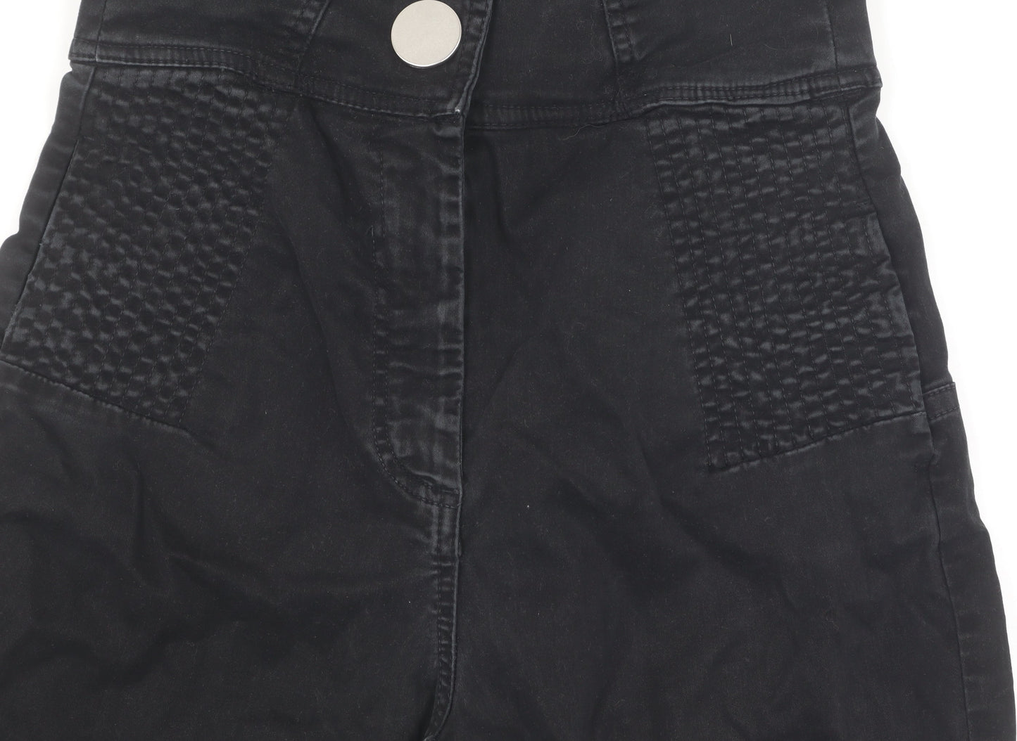 Womens UK Size XS Zara Regular Fit Jegging Black Trousers