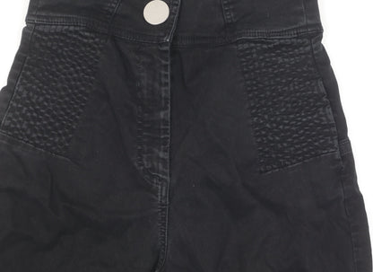 Womens UK Size XS Zara Regular Fit Jegging Black Trousers