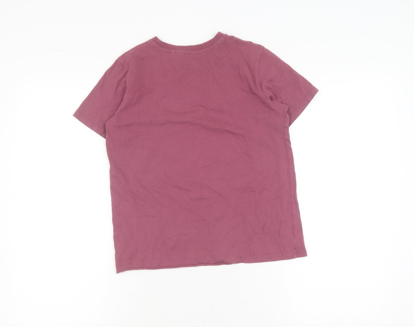 River Island Girls Pink Slim Fit T-Shirt, 9-10 Years