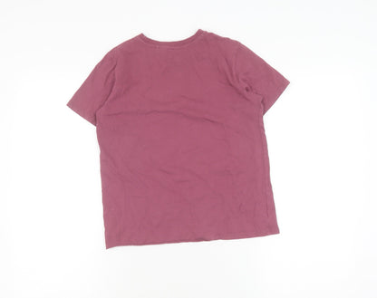 River Island Girls Pink Slim Fit T-Shirt, 9-10 Years