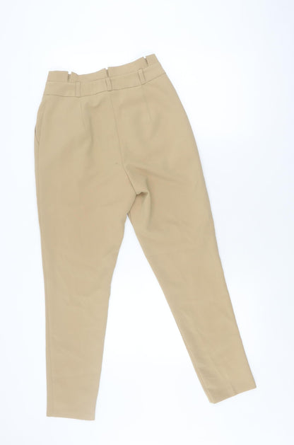 New Look Women's Beige Tapered Trousers Size 6