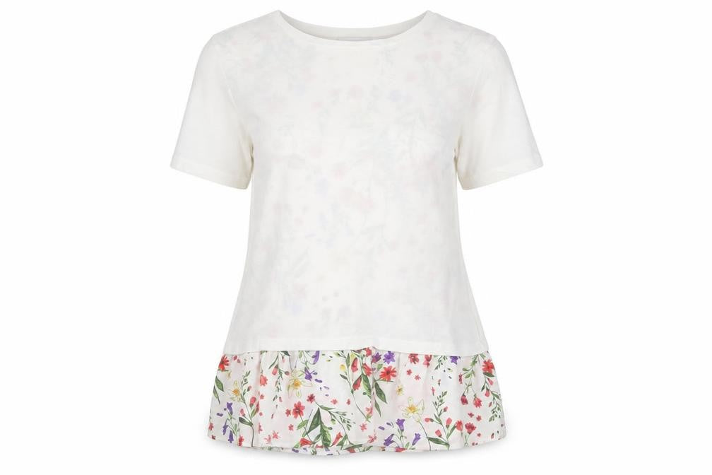 Womens UK Size 8 Marks and Spencer White Basic T-Shirt