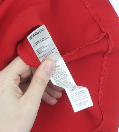 Womens UK Size 10 Marks and Spencer Red Camisole Blouse