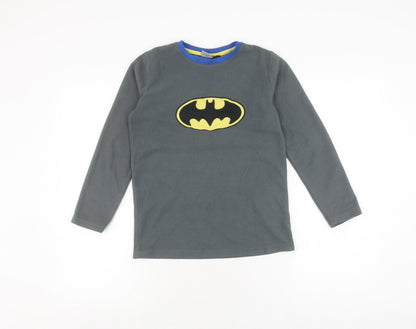 Batman Boys Grey Fleece Pullover Sweatshirt 11-12 Years