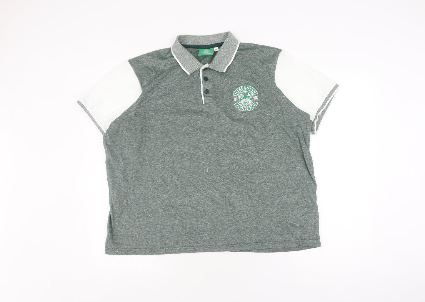 Hibernian Edinburgh Men's Green XL Polo Shirt