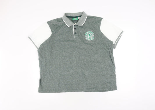 Hibernian Edinburgh Men's Green XL Polo Shirt