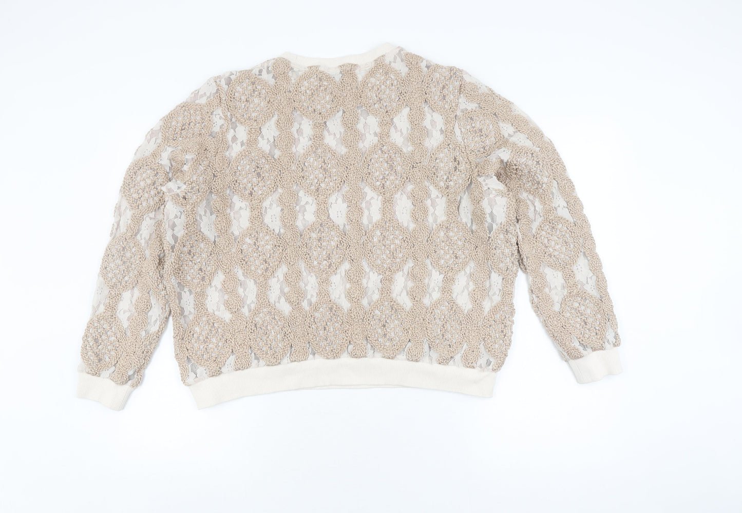 Womens UK Size XL Gallery Ivory Pullover Jumper