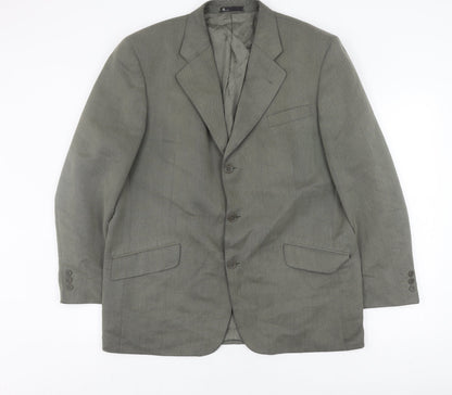 Mens UK Size 44 BHS Regular Green Suit Jacket