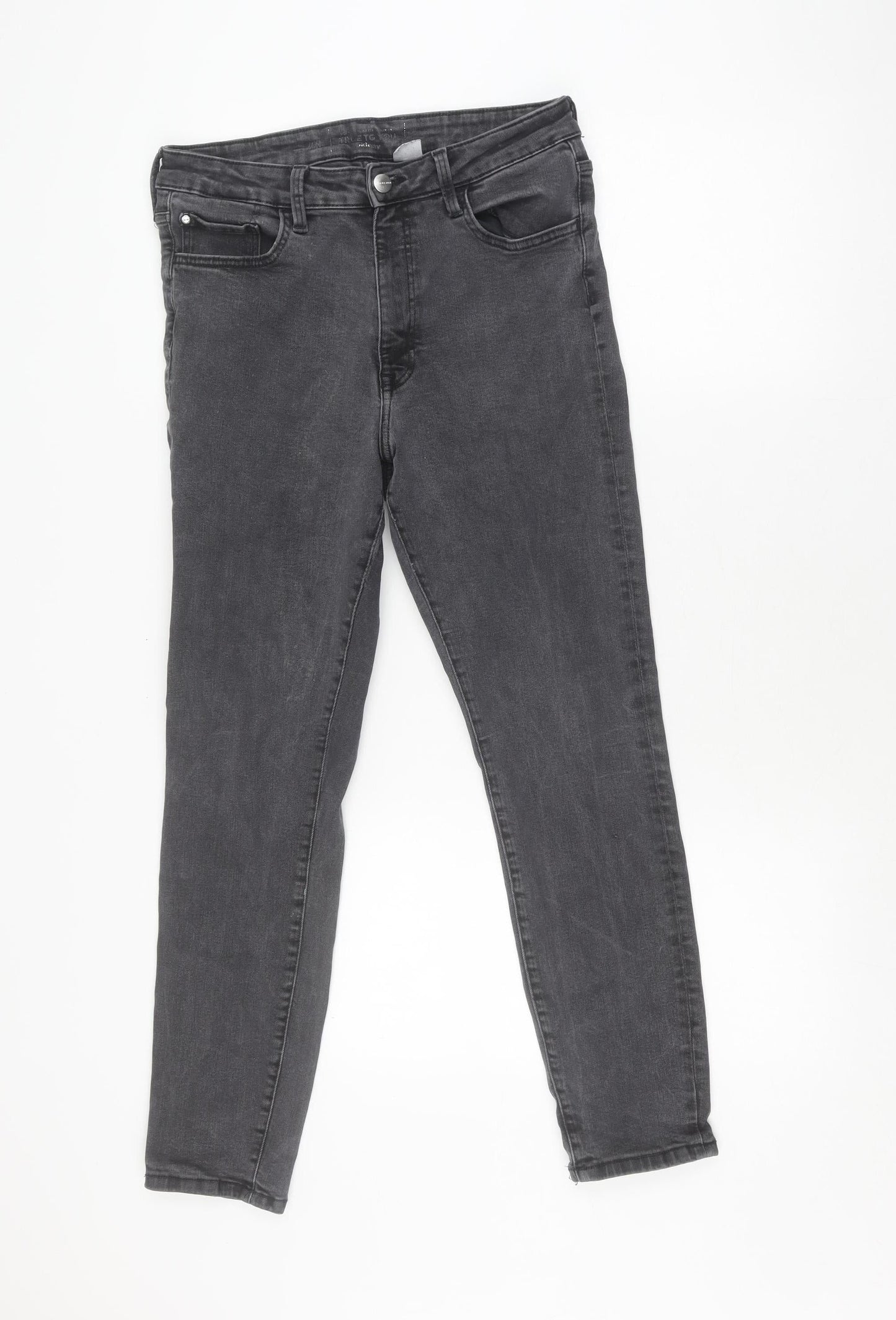 Womens UK Size M H&M Slim Fit Skinny Grey Jeans