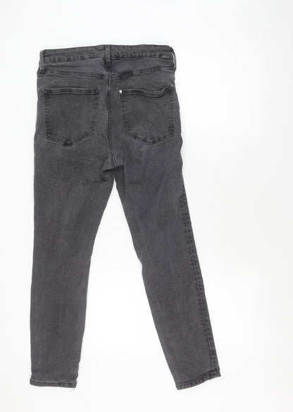Womens UK Size M H&M Slim Fit Skinny Grey Jeans
