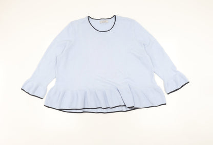 Womens UK Size 18 Marks and Spencer Blue Pullover Jumper