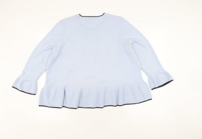 Womens UK Size 18 Marks and Spencer Blue Pullover Jumper