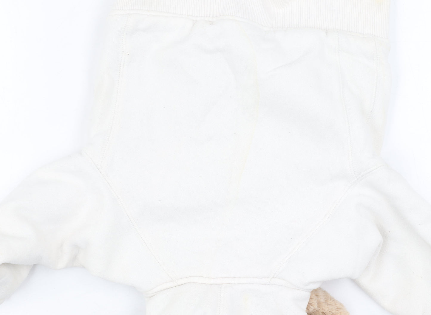 Gap Toddler Unisex White Jacket 12-18 Months, Hooded & Lined