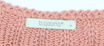 B.Young Women's Pink Knit Pullover Jumper M