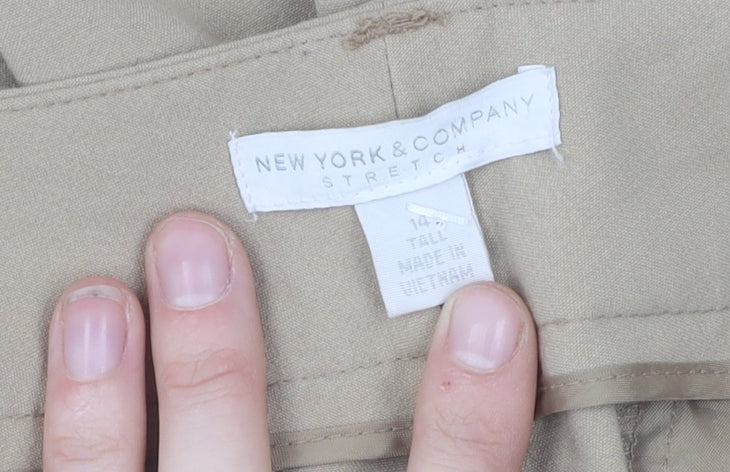 New York & Company Women's Beige Tall Trousers