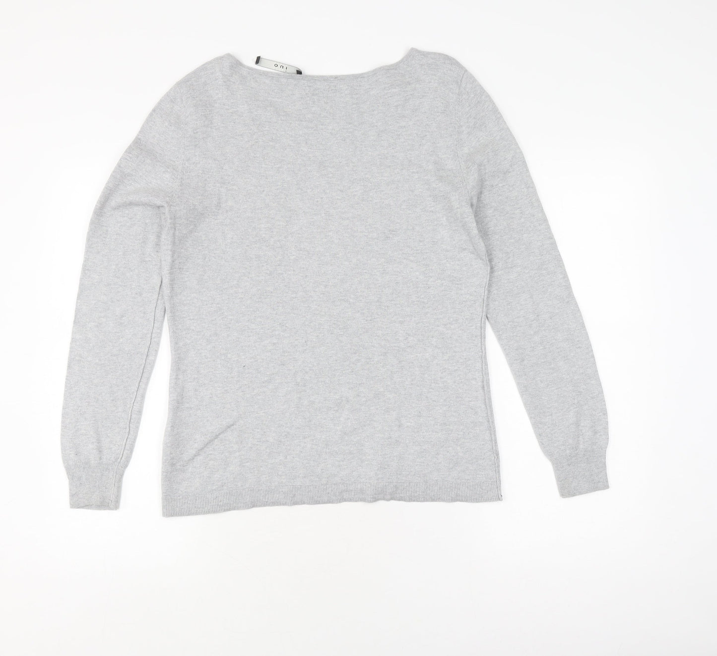 Womens UK Size 16 Oui Grey Pullover Jumper