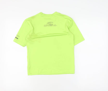 O'Neill Boys Green T-Shirt, Size 10, UV Protection, Activewear