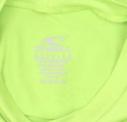 O'Neill Boys Green T-Shirt, Size 10, UV Protection, Activewear