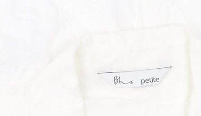 Womens UK Size 16 BHS White  Button-Up