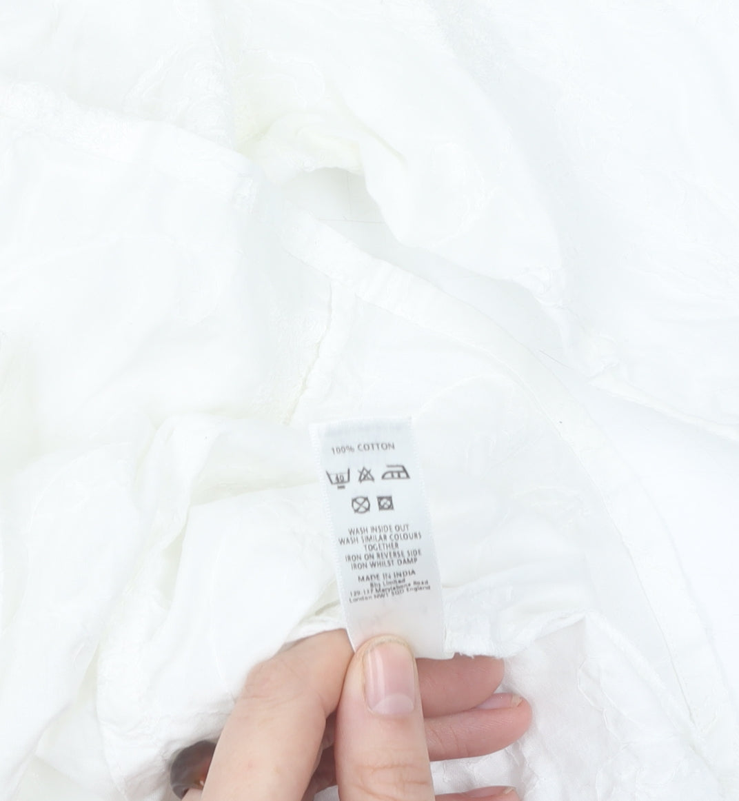 Womens UK Size 16 BHS White  Button-Up