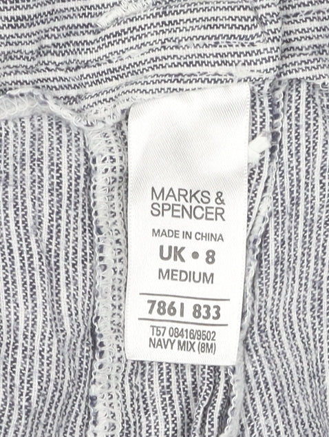 Marks and Spencer Women's Striped Shorts Size 8