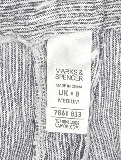 Marks and Spencer Women's Striped Shorts Size 8