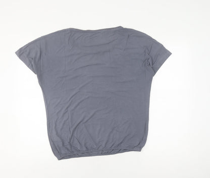 Womens UK Size S TOM TAILOR Grey Basic T-Shirt