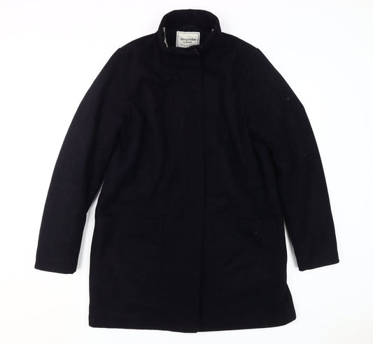 Abercrombie & Fitch Black Men's Wool Overcoat M