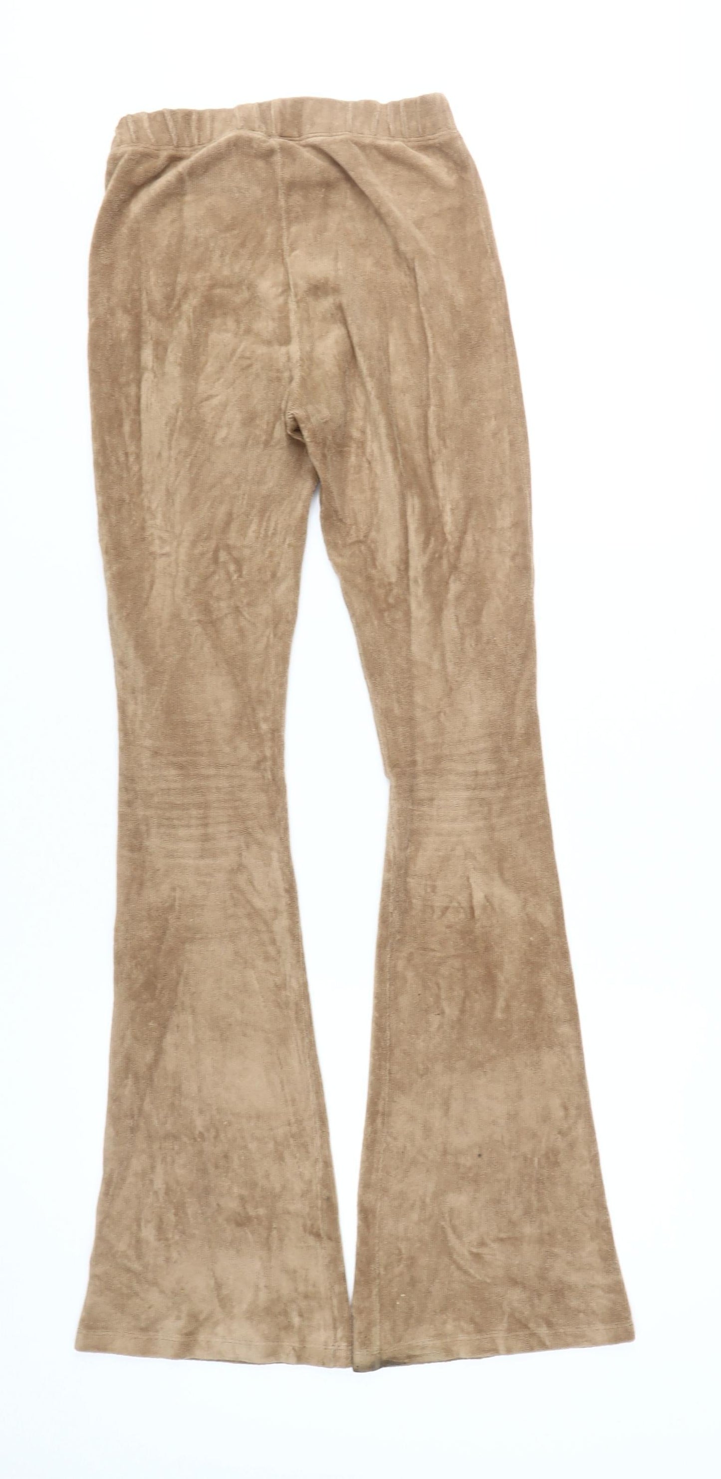 Subdued Women's Brown XS Velour Flared Trousers