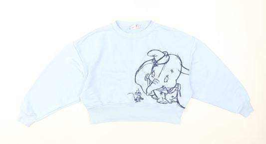 Womens UK Size XS Disney Blue Pullover Sweatshirt
