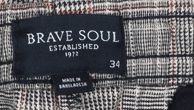 Brave Soul Men's Multicoloured Jogger Size 34