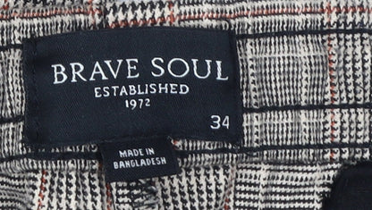 Brave Soul Men's Multicoloured Jogger Size 34