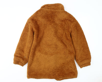 Izabel London Women's Brown Mid-Length Puffer Coat