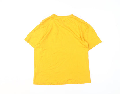 Helly Hansen Yellow Unisex T-Shirt, S, Summer Casual