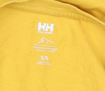 Helly Hansen Yellow Unisex T-Shirt, S, Summer Casual