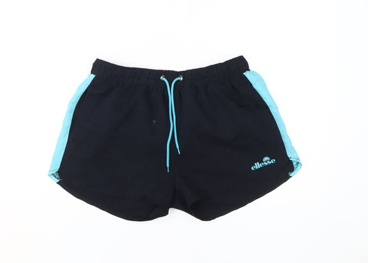 Ellesse Unisex Black Sweat Shorts, M, Activewear, Gym & Running