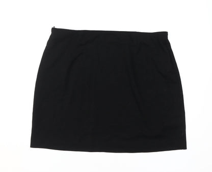 OBJECT Women's Black Pencil Skirt Size 16 Knee Length