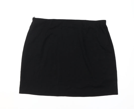 OBJECT Women's Black Pencil Skirt Size 16 Knee Length