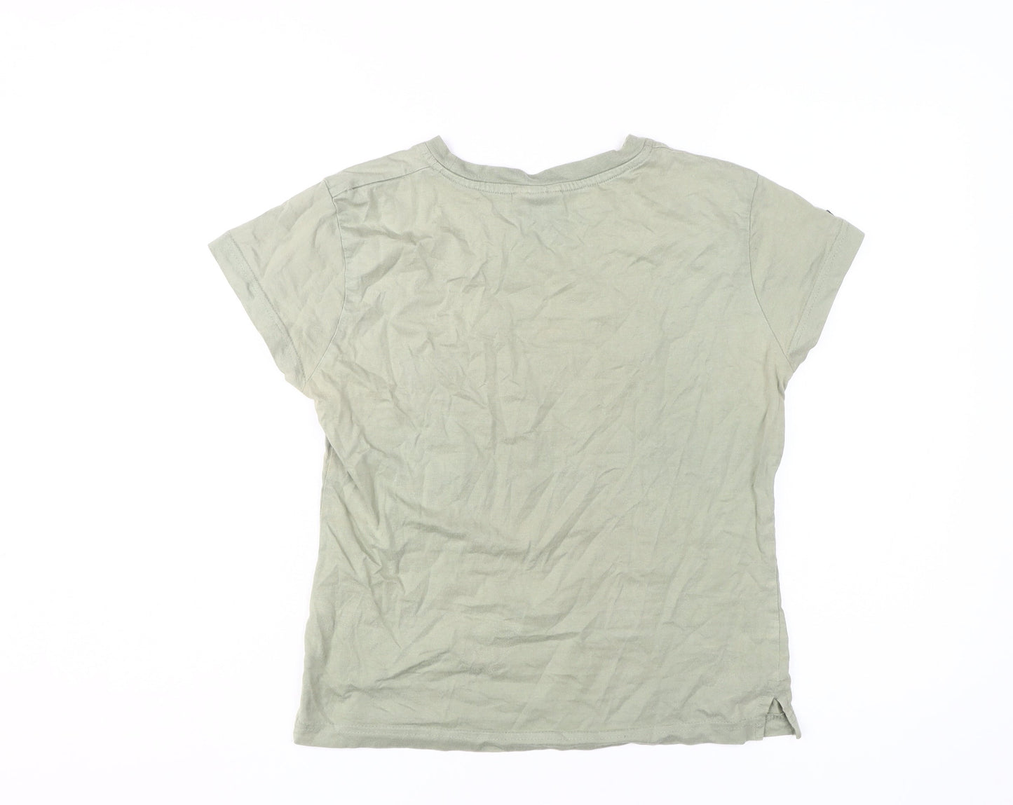 Womens UK Size L TOG 24 Green Basic T-Shirt