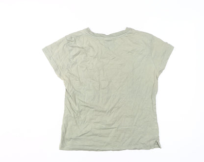 Womens UK Size L TOG 24 Green Basic T-Shirt