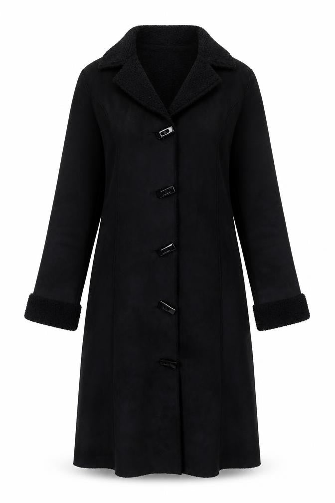 Marks & Spencer Women's Black Overcoat, Size S