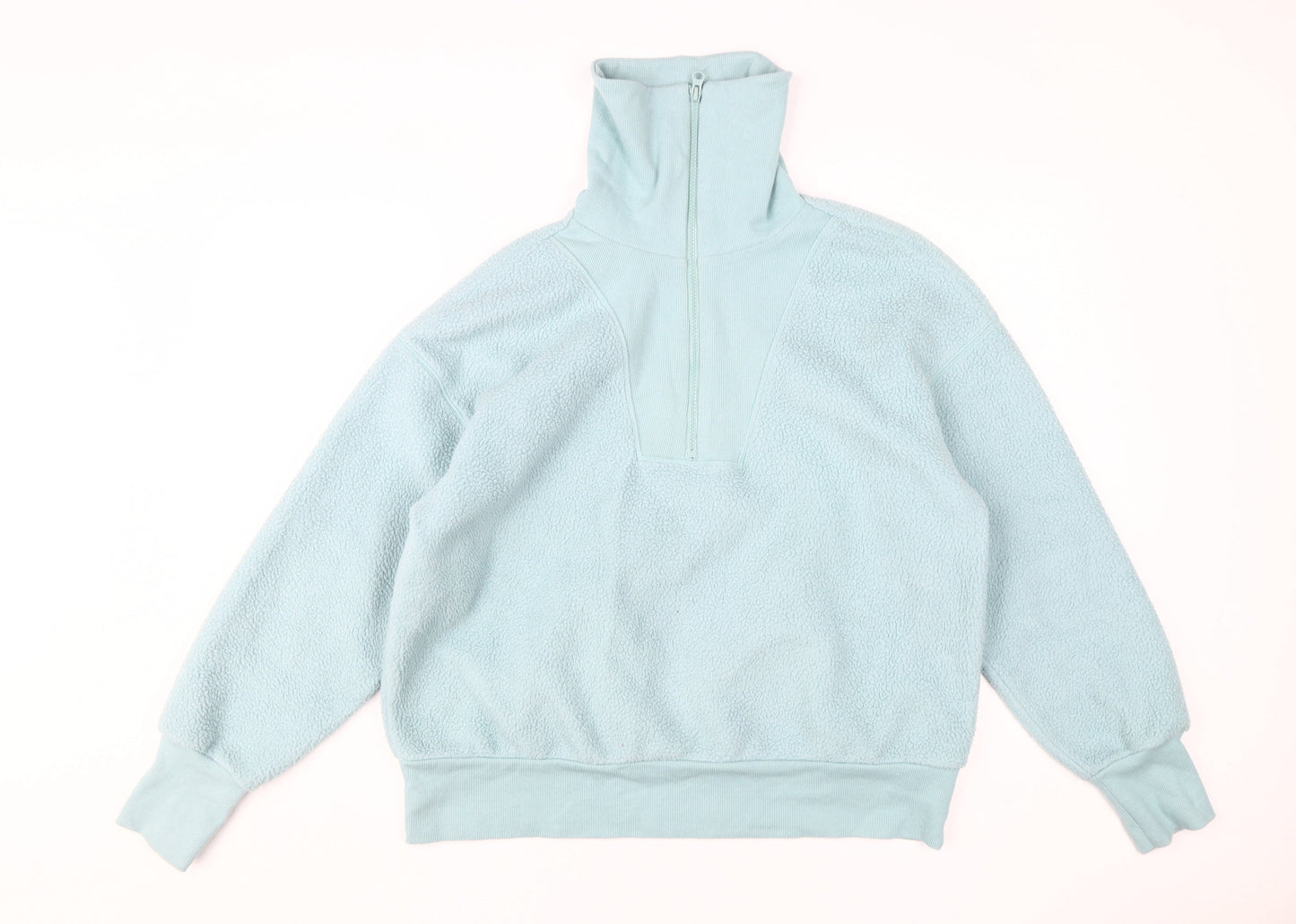 A New Day Women's Blue High Neck Pullover Sweatshirt L