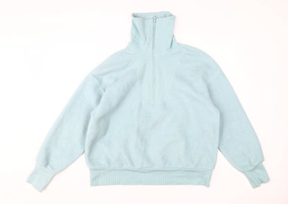 A New Day Women's Blue High Neck Pullover Sweatshirt L