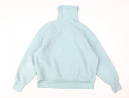 A New Day Women's Blue High Neck Pullover Sweatshirt L